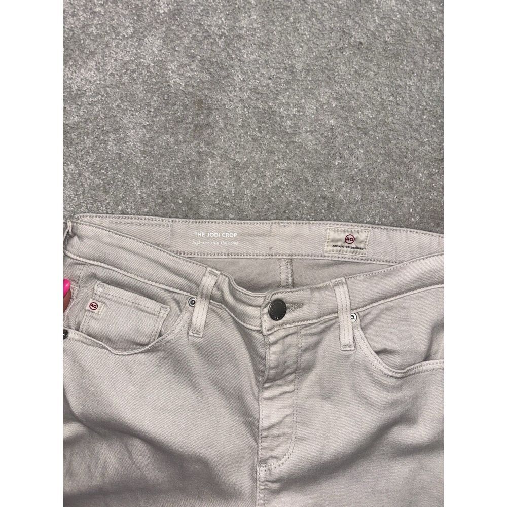 AG Adriano Goldschmied The Jodi Crop High Rise Slim Flare White Pants Size 26R - Picture 3 of 8